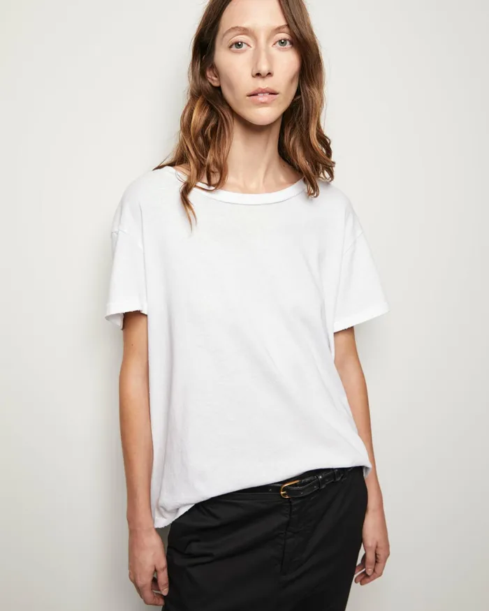 BRADY TEE Washed Black Women Nili Lotan Tops