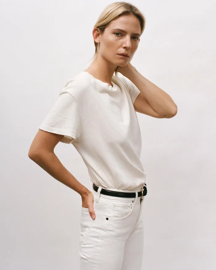 BRADY TEE Washed Black Women Nili Lotan Tops