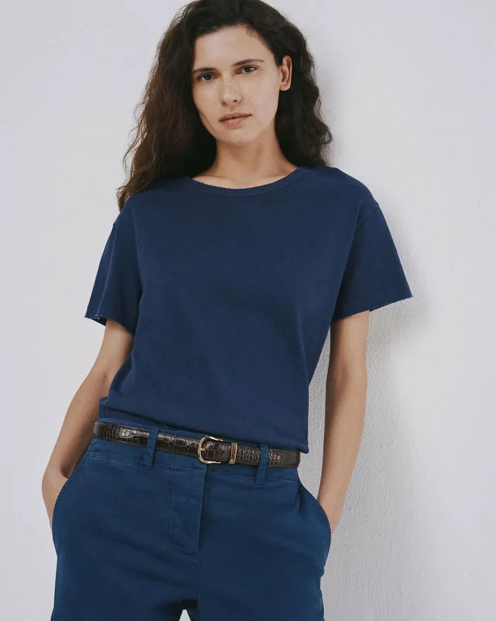 BRADY TEE Washed Black Women Nili Lotan Tops