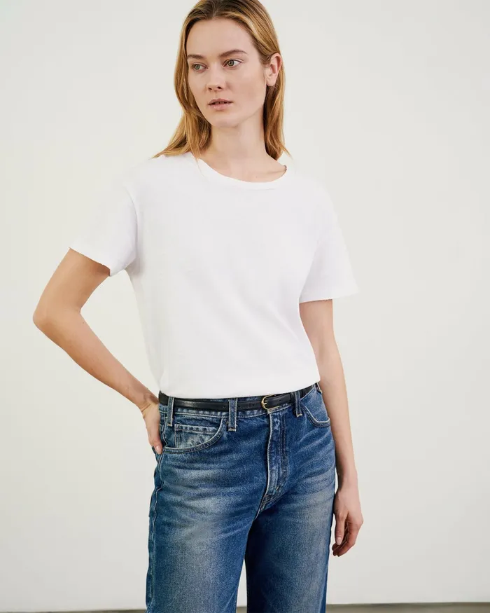 BRADY TEE Washed Black Women Nili Lotan Tops