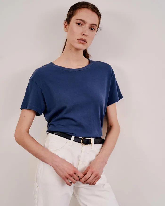 BRADY TEE Washed Black Women Nili Lotan Tops