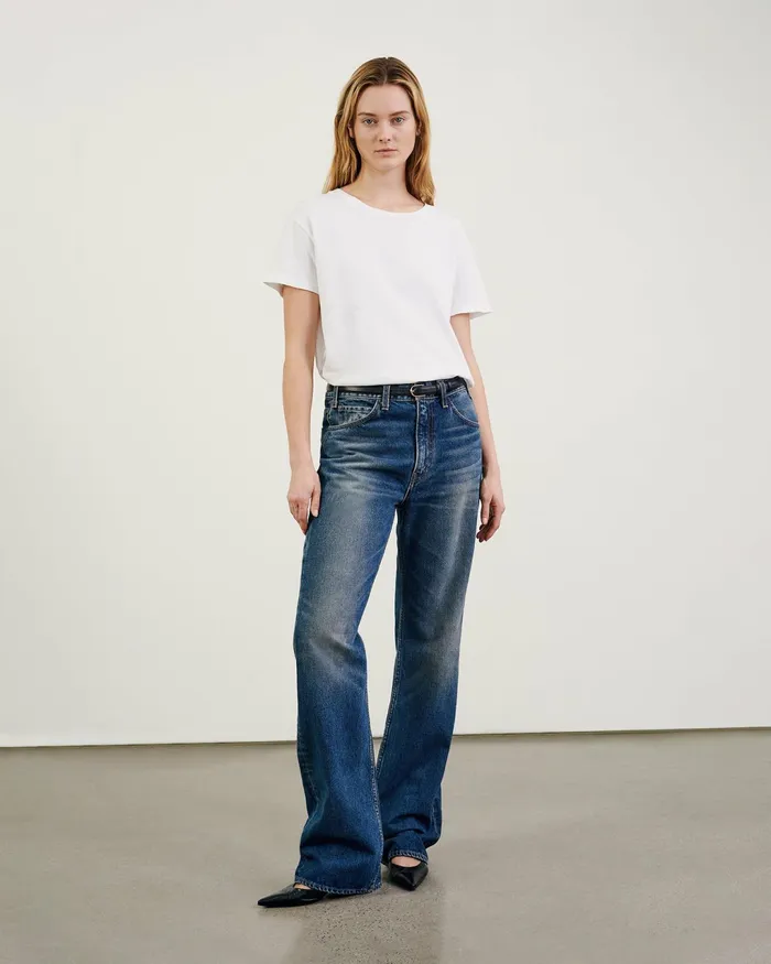 BRADY TEE Washed Black Women Nili Lotan Tops