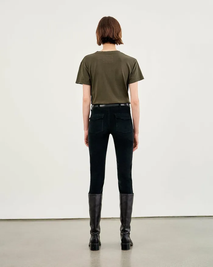 BRADY TEE Washed Black Women Nili Lotan Tops