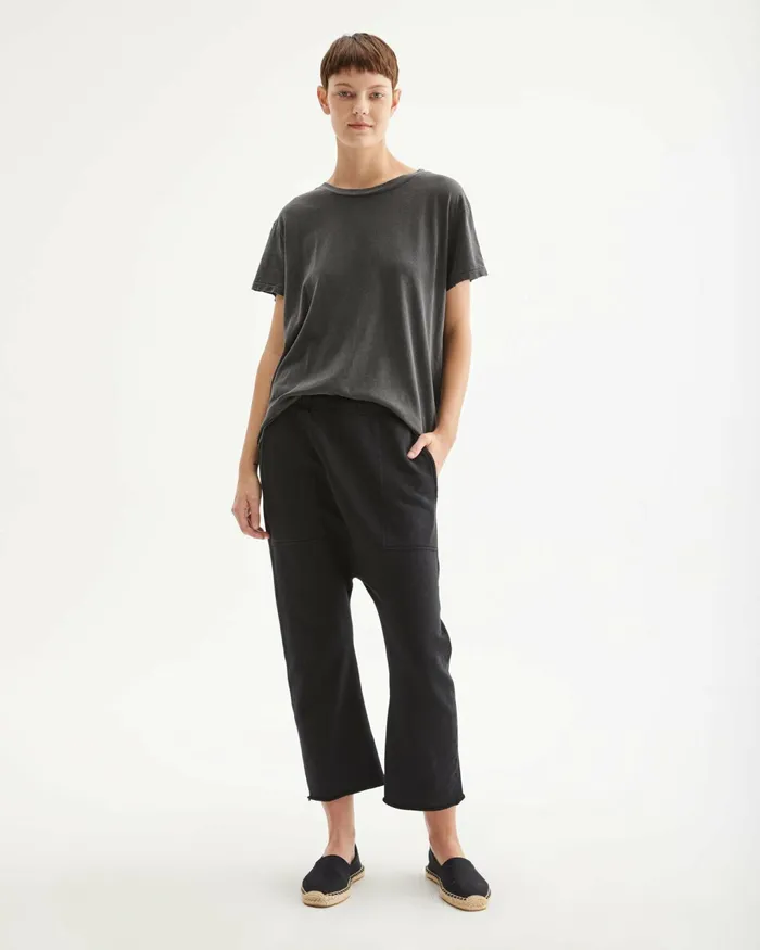 BRADY TEE Washed Black Women Nili Lotan Tops