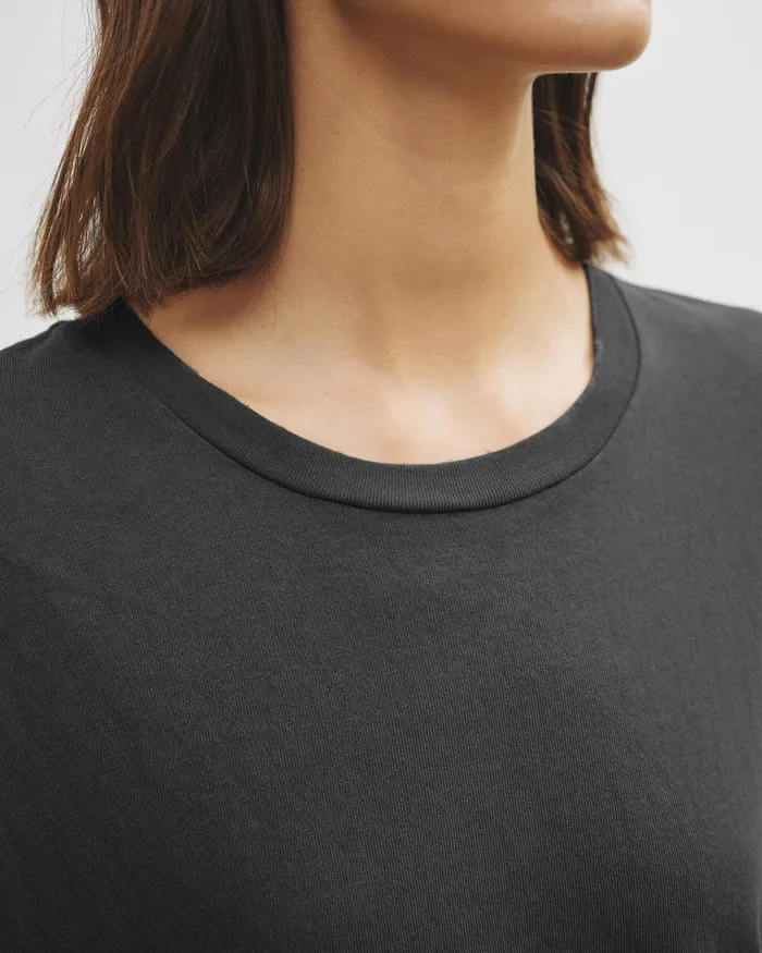 BRADY TEE Washed Black Women Nili Lotan Tops