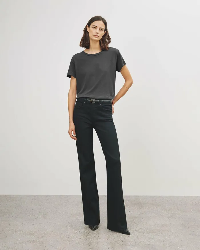 BRADY TEE Washed Black Women Nili Lotan Tops
