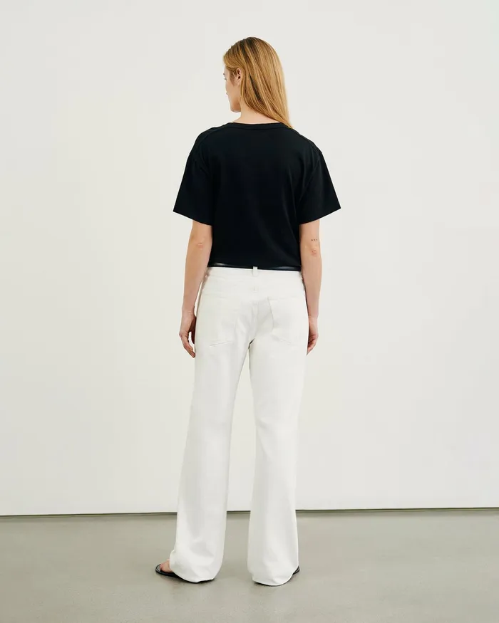 BRADY TEE Washed Black Women Nili Lotan Tops