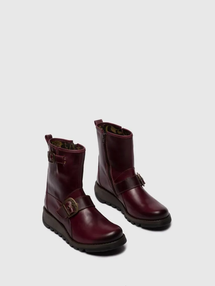 Buckle Ankle Boots SINO525FLY PURPLE Women Fly London Ankle Boots