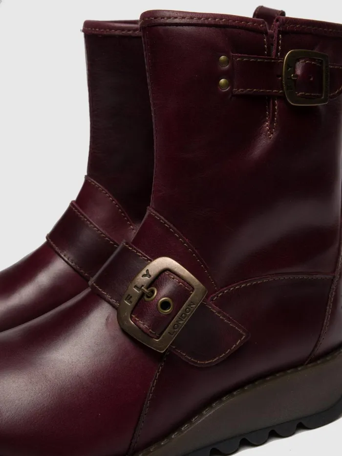 Buckle Ankle Boots SINO525FLY PURPLE Women Fly London Ankle Boots