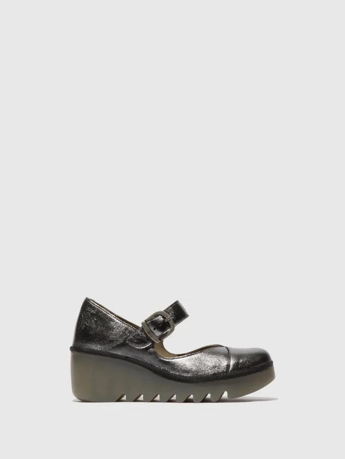 Buckle Shoes BAXE428FLY GRAPHITE Women Fly London Shoes