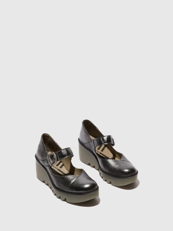 Buckle Shoes BAXE428FLY GRAPHITE Women Fly London Shoes