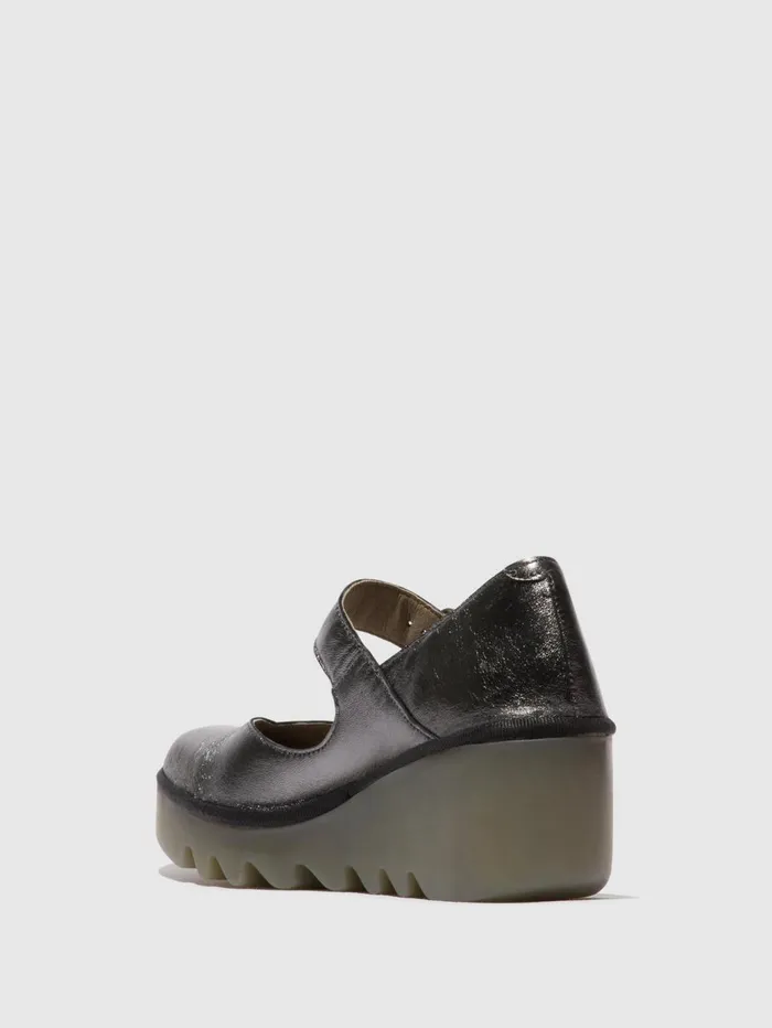 Buckle Shoes BAXE428FLY GRAPHITE Women Fly London Shoes
