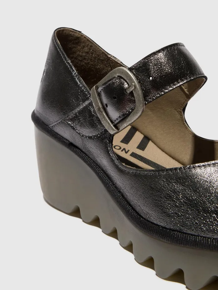 Buckle Shoes BAXE428FLY GRAPHITE Women Fly London Shoes