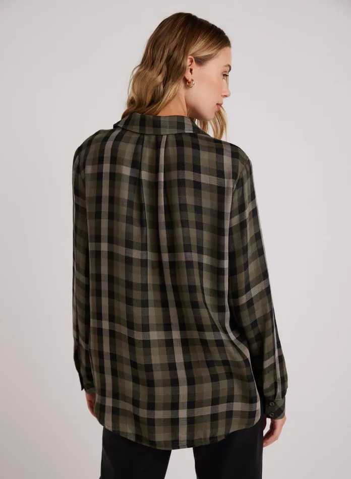 Button Down Women Bella Dahl Slouchy Pocket Button Down 8211 Olive Plaid Button Down Women Bella Dahl Slouchy Pocket Button Down 8211 Olive Plaid