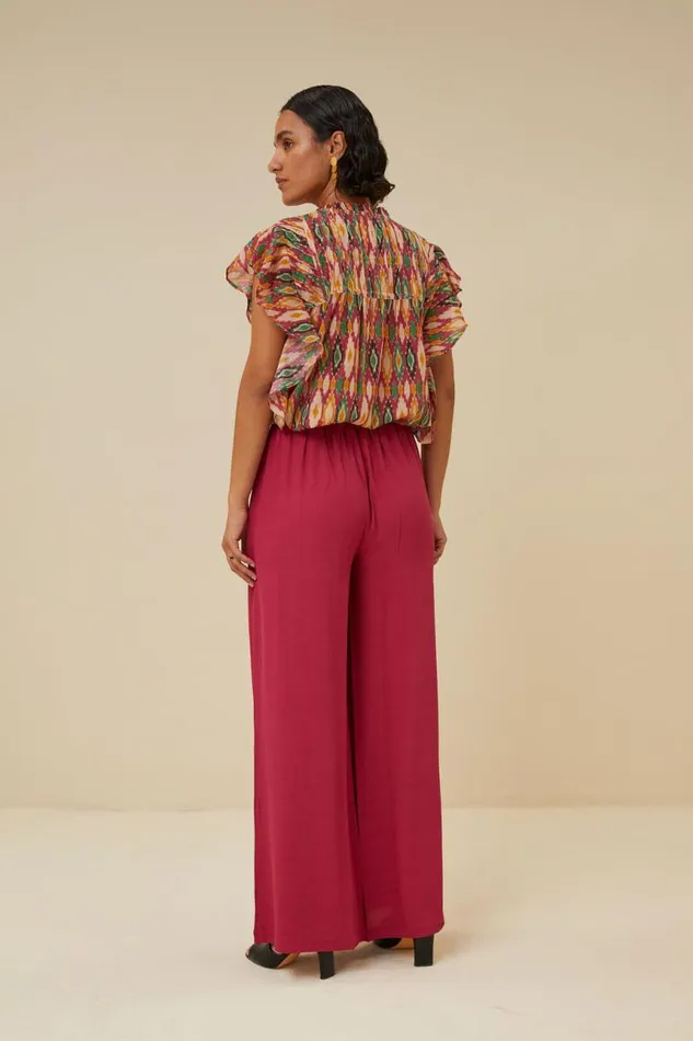 ByBar Blouses Vrouwelijk Danee Summer Ikat Blouse Summer Ikat Print ByBar Blouses Vrouwelijk Danee Summer Ikat Blouse Summer Ikat Print