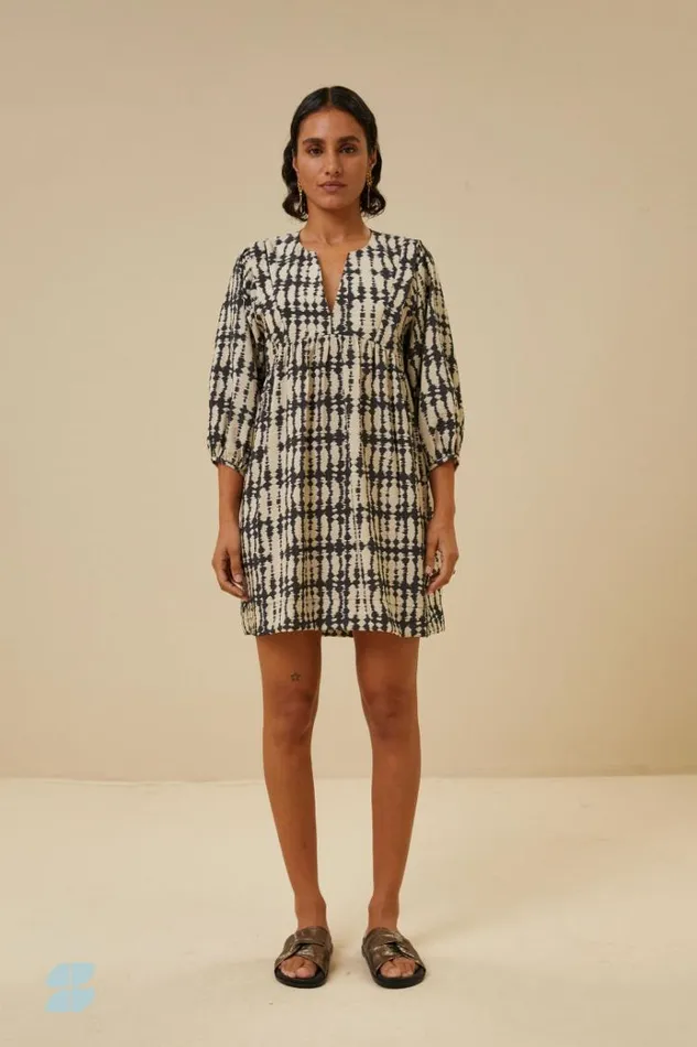 ByBar Jurken Vrouwelijk Nova Tie Dyed Dress TieDye Print