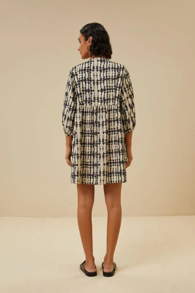 ByBar Jurken Vrouwelijk Nova Tie Dyed Dress TieDye Print ByBar Jurken Vrouwelijk Nova Tie Dyed Dress TieDye Print