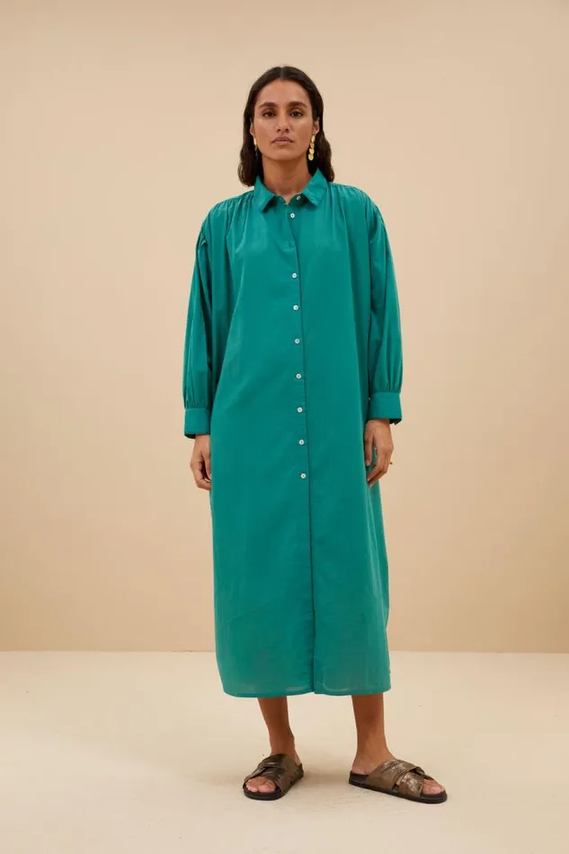 ByBar Jurken Vrouwelijk Shirt Dress Spring Green ByBar Jurken Vrouwelijk Shirt Dress Spring Green