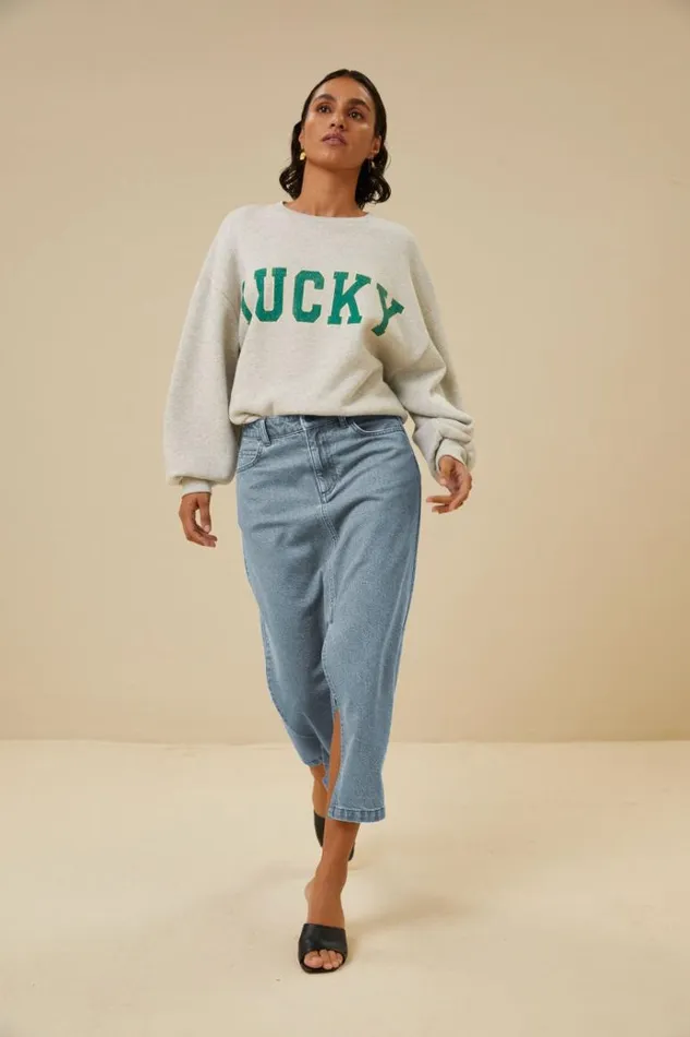 ByBar Rokken Vrouwelijk Elba Denim Skirt Denim ByBar Rokken Vrouwelijk Elba Denim Skirt Denim