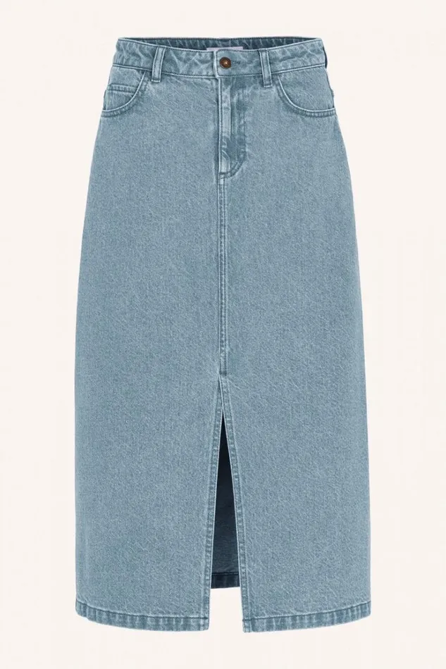 ByBar Rokken Vrouwelijk Elba Denim Skirt Denim ByBar Rokken Vrouwelijk Elba Denim Skirt Denim