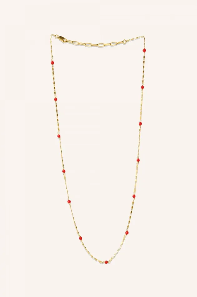 ByBar Sieraden Vrouwelijk Mees Necklace Candy Red ByBar Sieraden Vrouwelijk Mees Necklace Candy Red