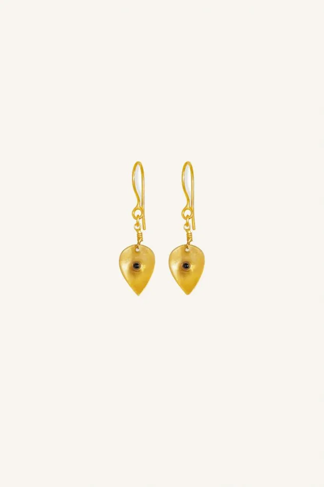 ByBar Sieraden Vrouwelijk Pd Leave Earring Black ByBar Sieraden Vrouwelijk Pd Leave Earring Black