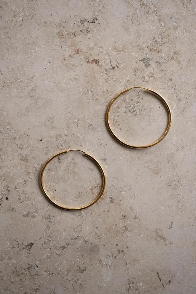 ByBar Sieraden Vrouwelijk Pd Round Earring L Gold