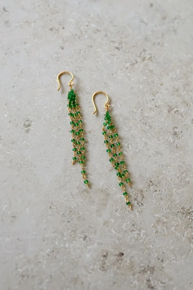 ByBar Sieraden Vrouwelijk Sterre Earring Green