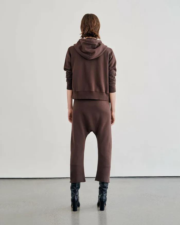 CALLIE ZIP UP HOODIE Cocoa Women Nili Lotan Knits and Sweaters