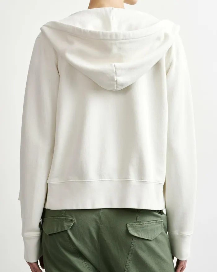 CALLIE ZIP UP HOODIE Cocoa Women Nili Lotan Knits and Sweaters