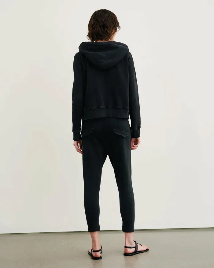 CALLIE ZIP UP HOODIE Cocoa Women Nili Lotan Knits and Sweaters
