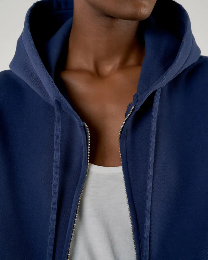 CALLIE ZIP UP HOODIE Cocoa Women Nili Lotan Knits and Sweaters