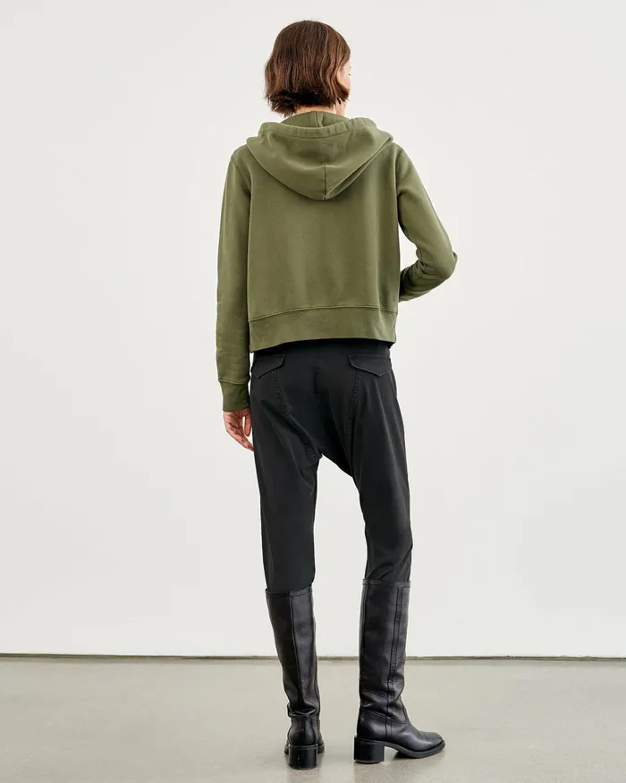 CALLIE ZIP UP HOODIE Cocoa Women Nili Lotan Knits and Sweaters