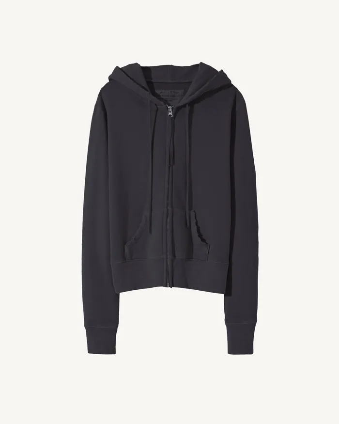 CALLIE ZIP UP HOODIE Cocoa Women Nili Lotan Knits and Sweaters