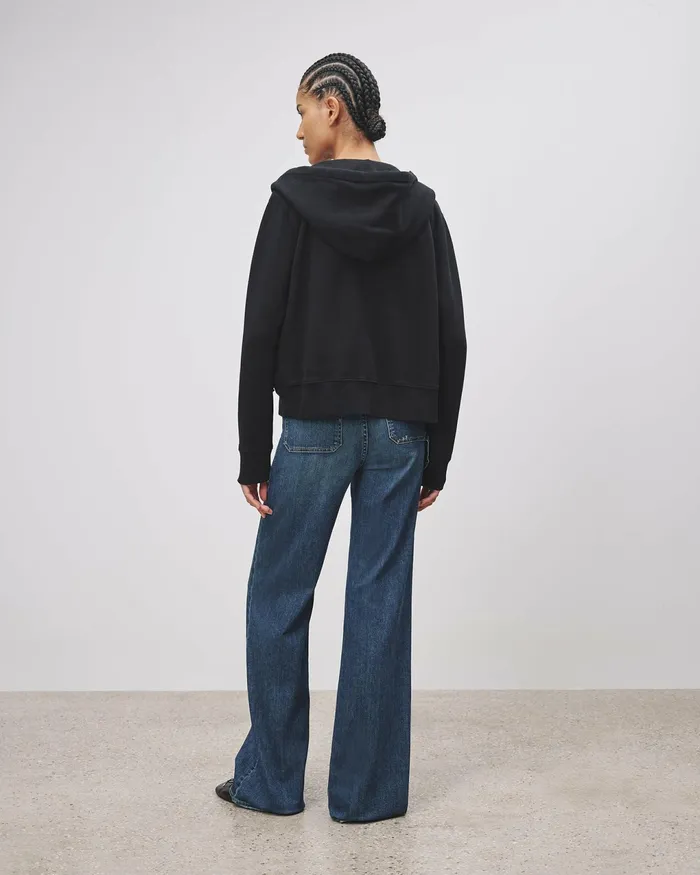 CALLIE ZIP UP HOODIE Cocoa Women Nili Lotan Knits and Sweaters