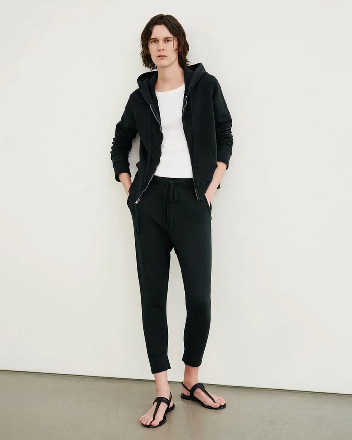 CALLIE ZIP UP HOODIE Cocoa Women Nili Lotan Knits and Sweaters