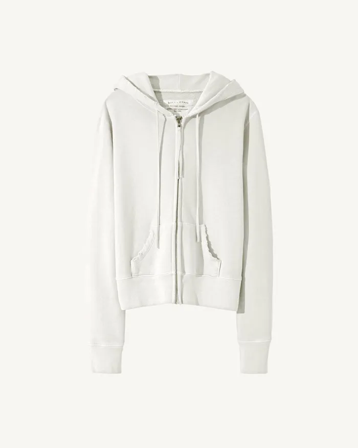 CALLIE ZIP UP HOODIE Cocoa Women Nili Lotan Knits and Sweaters