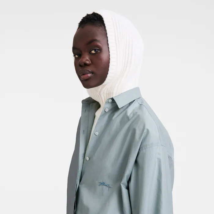Caps and hatsKnitwear Longchamp MenWomen Balaclava Ecru
