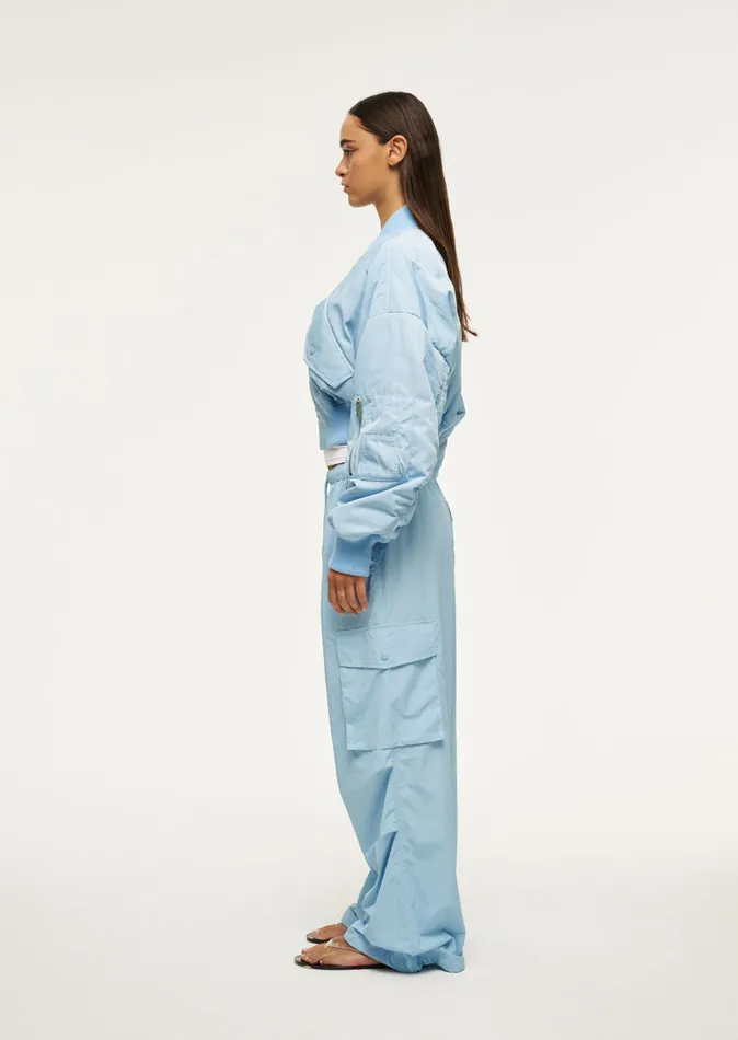 CAPTIVATE BOMBER IN SKY BLUE Jackets PE Nation Women