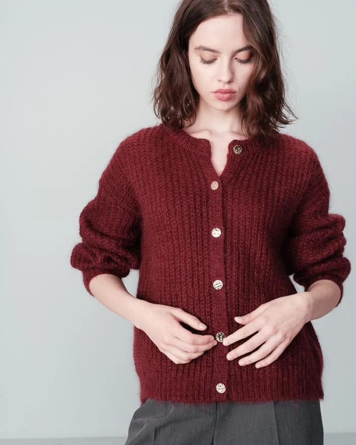 CARDIGAN BORDEAUX NAIS Shop Grace and Mila Cardigans