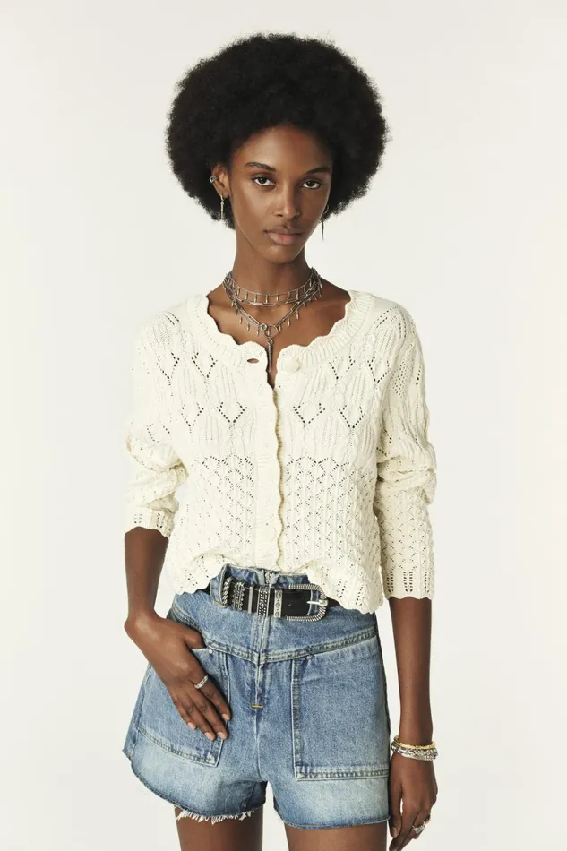 Cardigan Jump OffWhite Women Baandsh Sweaters and Cardigans