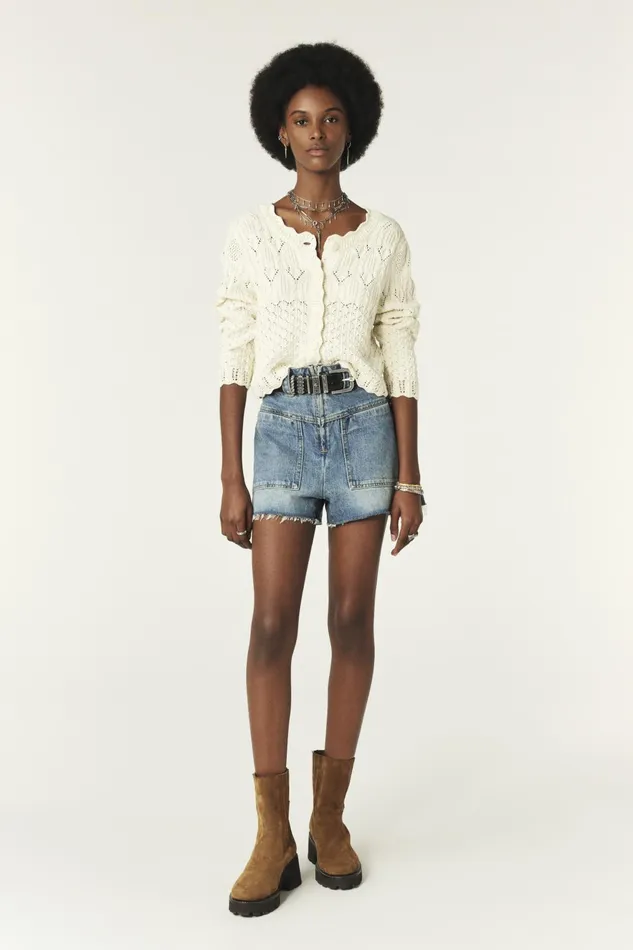 Cardigan Jump OffWhite Women Baandsh Sweaters and Cardigans