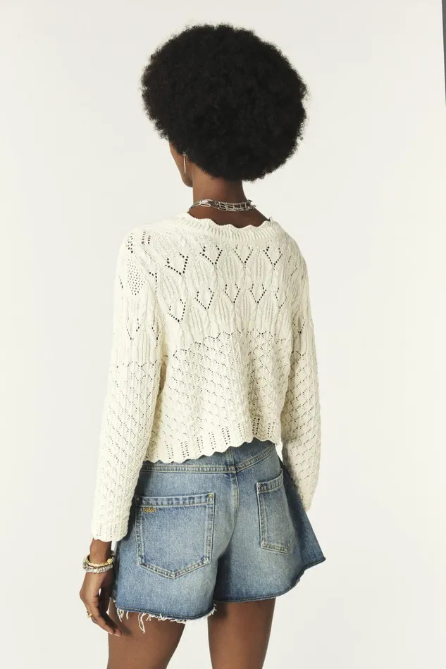 Cardigan Jump OffWhite Women Baandsh Sweaters and Cardigans