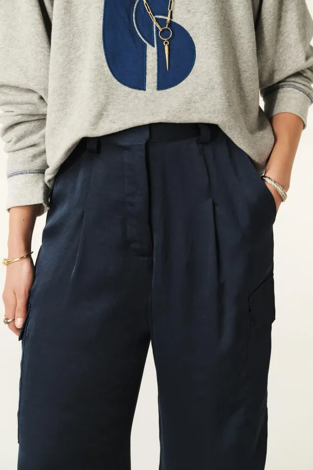 Cargo Style Pants Cary OffWhite Women Baandsh Pants and Jeans