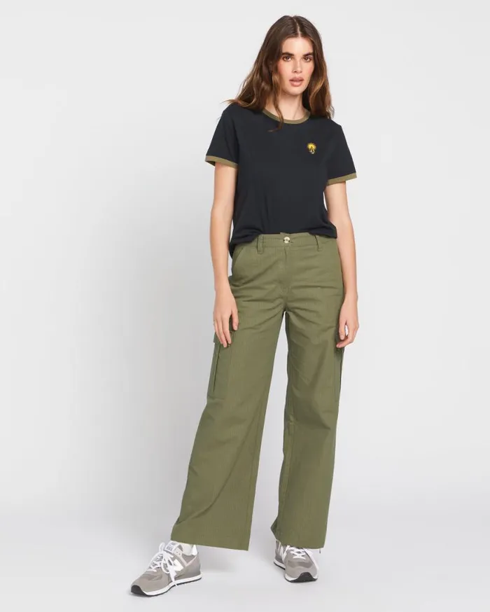 Cargstone Pants 8211 Army Green Combo Womens Volcom Bottoms