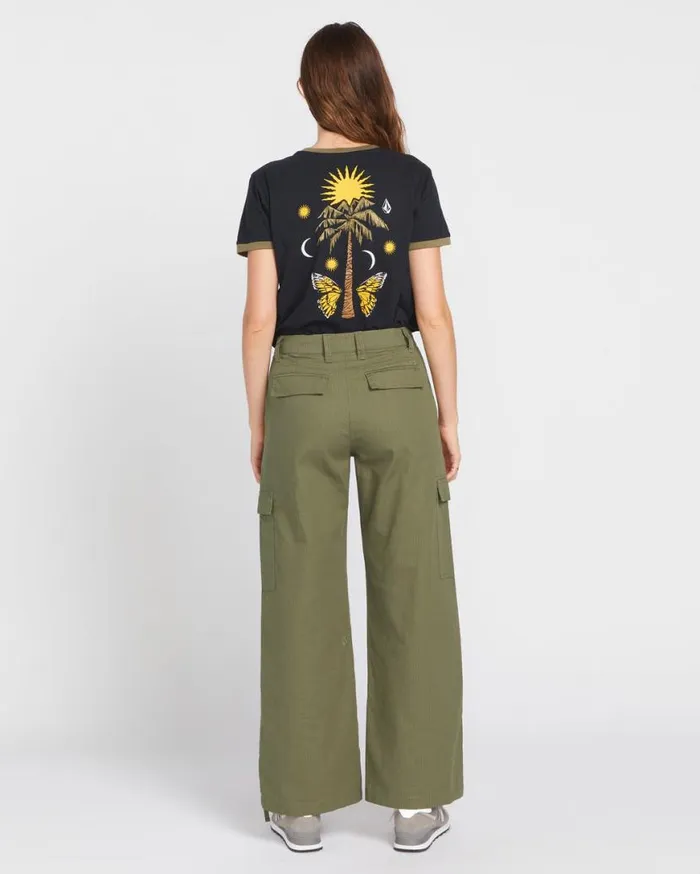 Cargstone Pants 8211 Army Green Combo Womens Volcom Bottoms