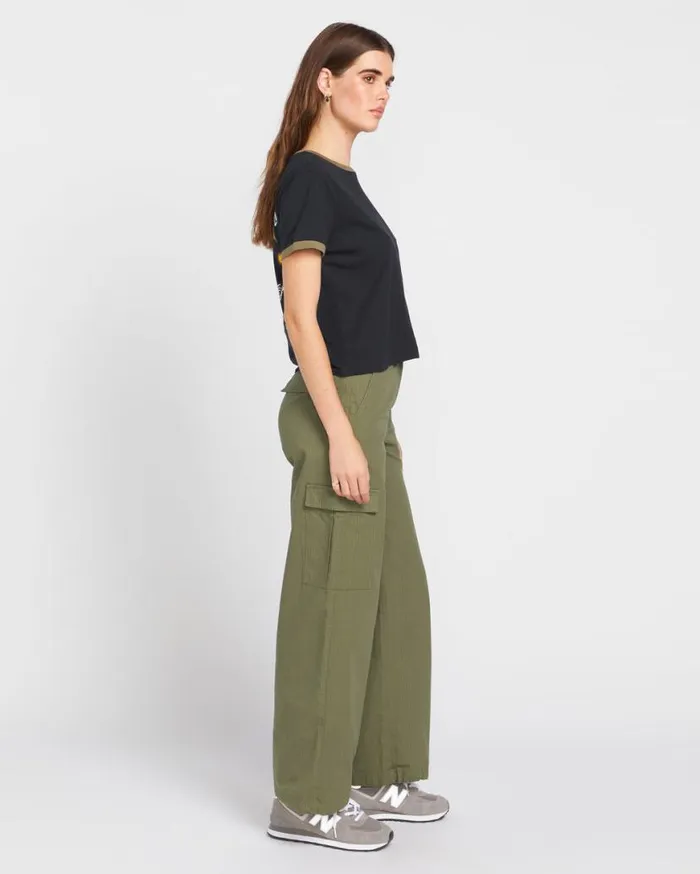 Cargstone Pants 8211 Army Green Combo Womens Volcom Bottoms