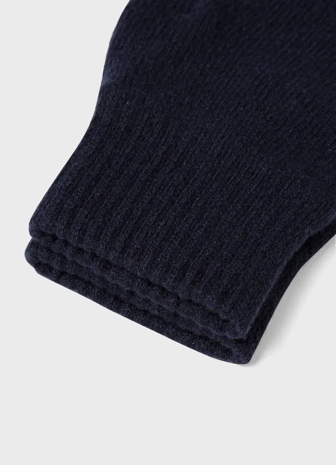 Cashmere Knitted Glove Navy MenWomen SUNSPEL Hats Scarves and Gloves