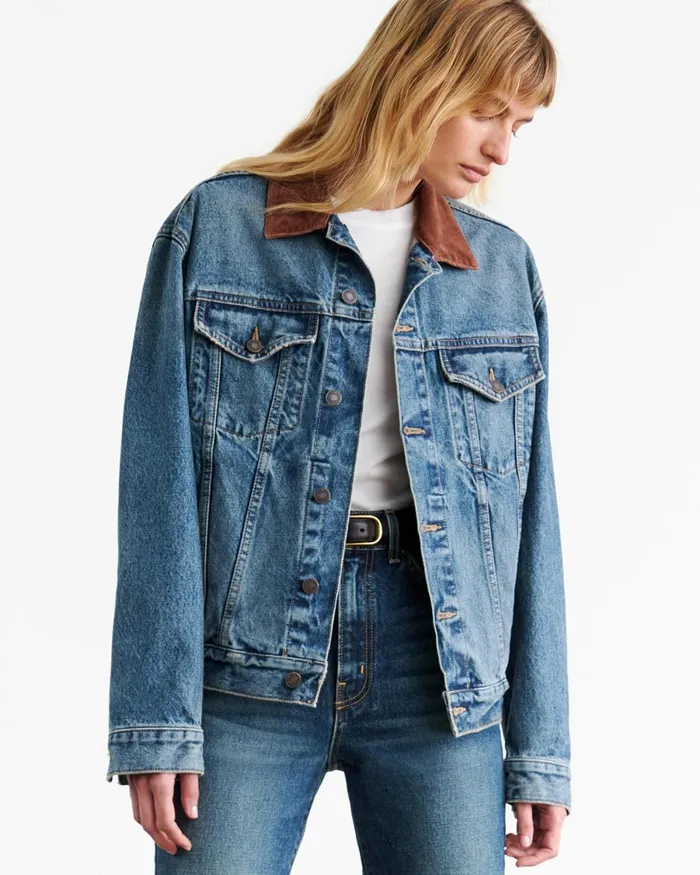CHESNEY DENIM JACKET Ocean Wash Women Nili Lotan Denim