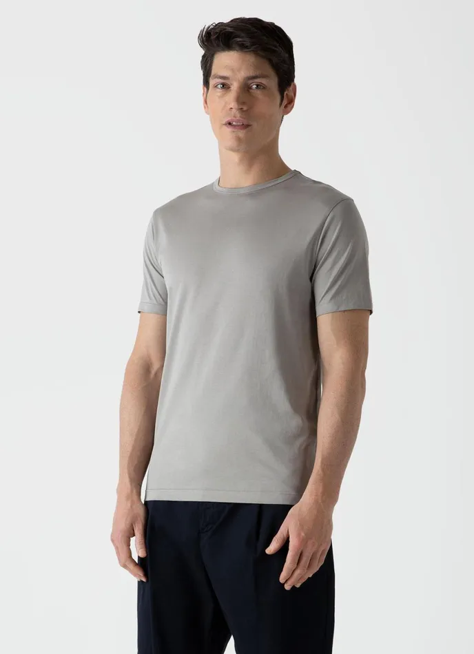 Classic Tshirt Mid Grey Men SUNSPEL Tshirts
